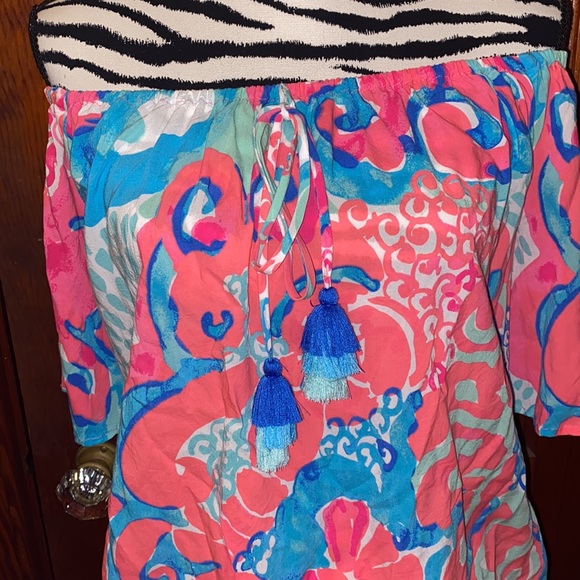 Lilly Pulitzer Sain off the shoulder top size XS - Picture 3 of 4